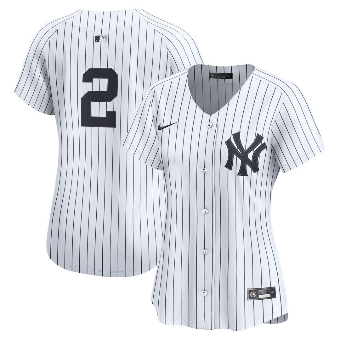 Derek Jeter New York Yankees Nike Women's Home Limited Jersey – White