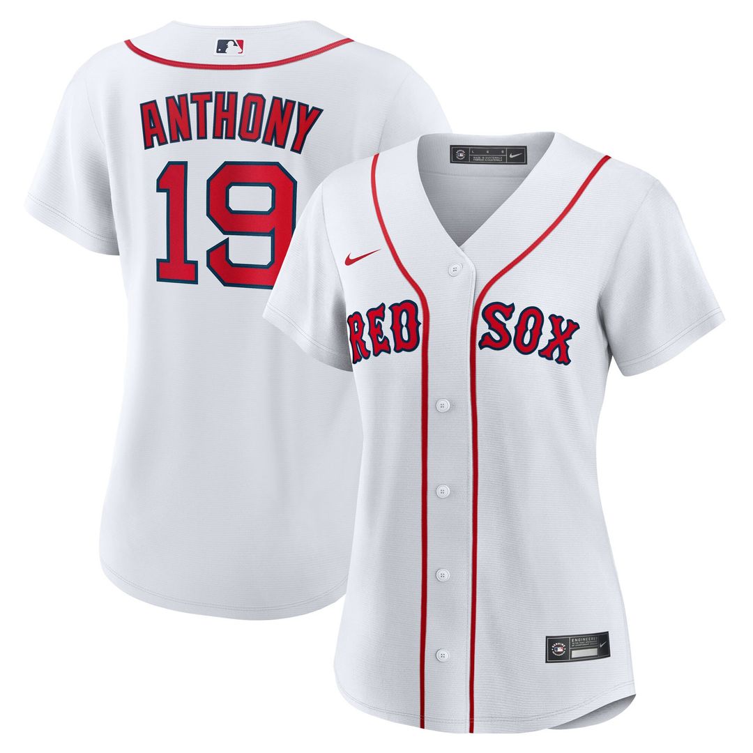 Roman Anthony Boston Red Sox Nike Women's Home Replica Jersey – White