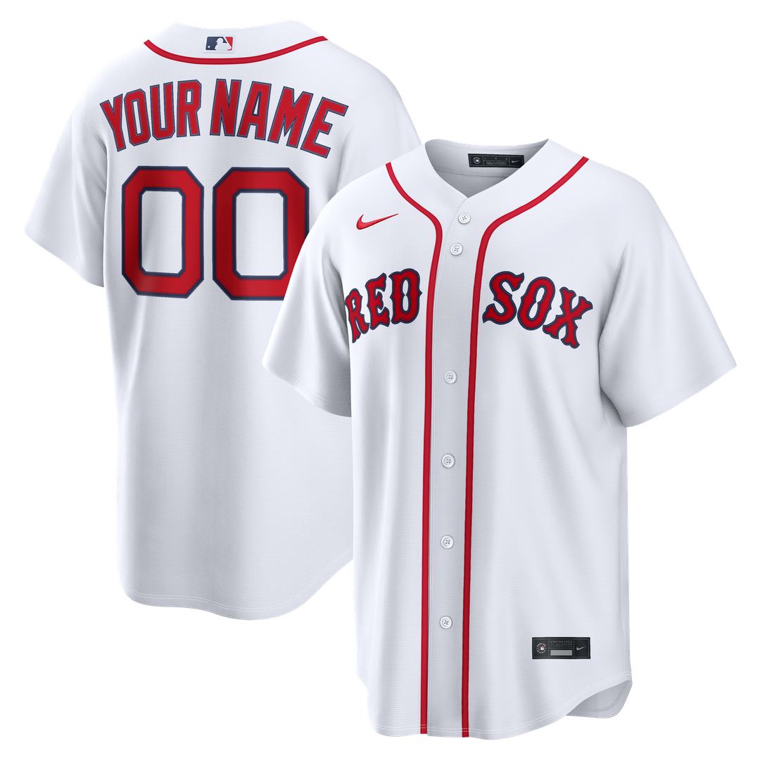 Boston Red Sox Nike Home Replica Custom Jersey - White