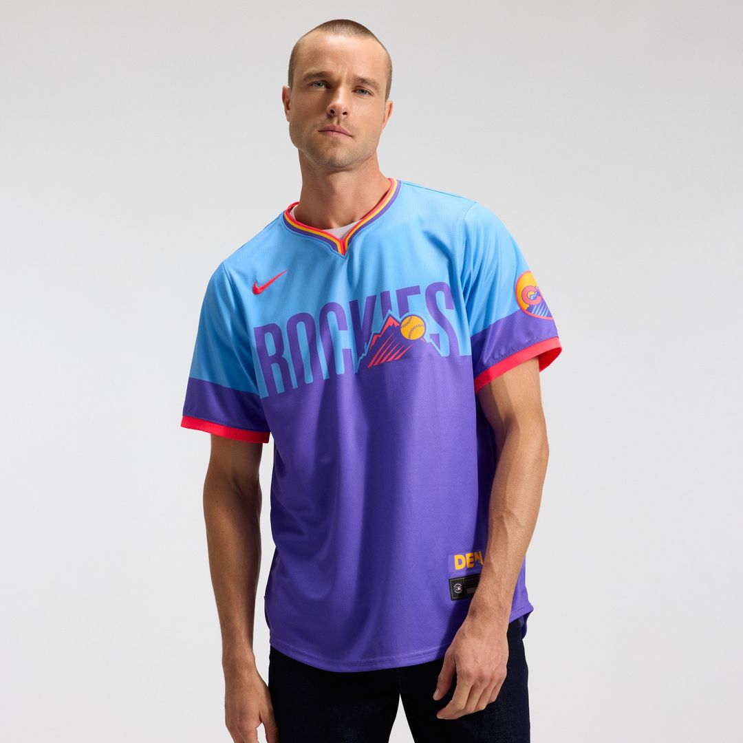 Colorado Rockies Nike 2025 City Connect Limited Jersey - Purple/Light Blue