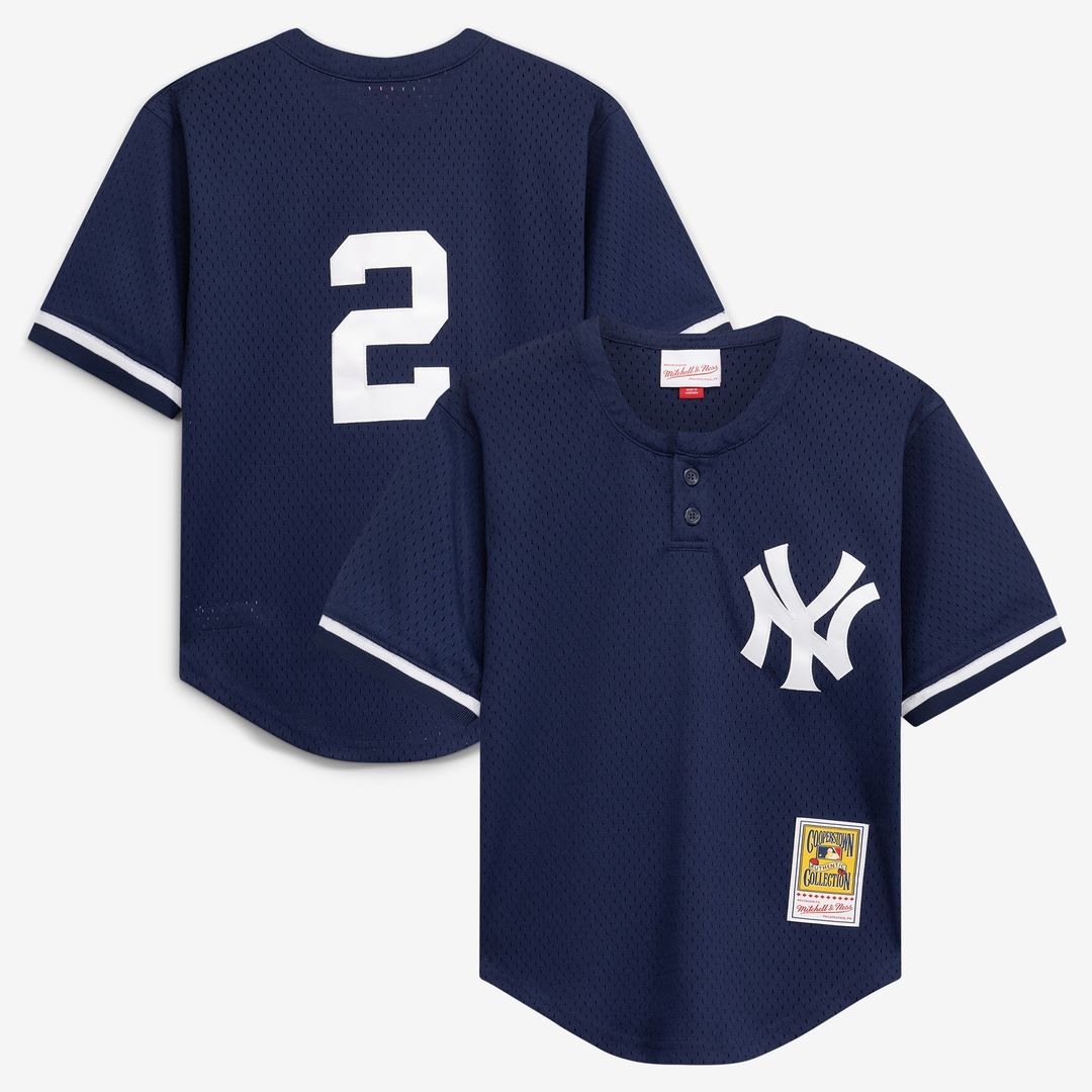 Derek Jeter New York Yankees Mitchell & Ness Preschool Cooperstown Collection Mesh Batting Practice Jersey - Navy