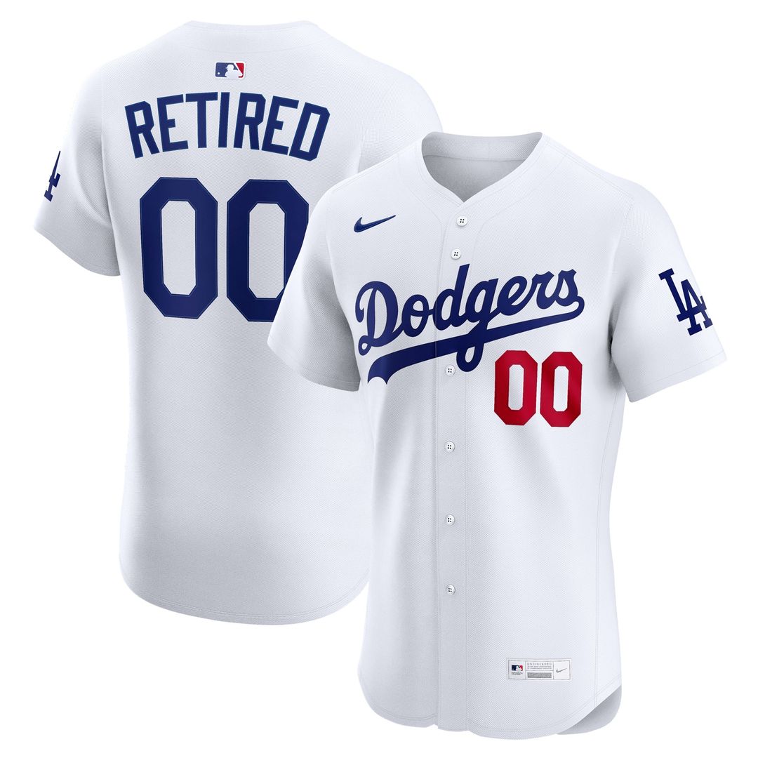 Los Angeles Dodgers Nike Home Elite Pick-A-Player Retired Roster Jersey - White