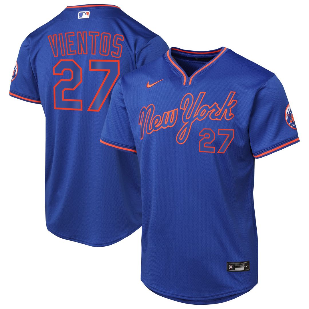 Mark Vientos New York Mets Nike Youth Alternate 2 Limited Jersey – Royal