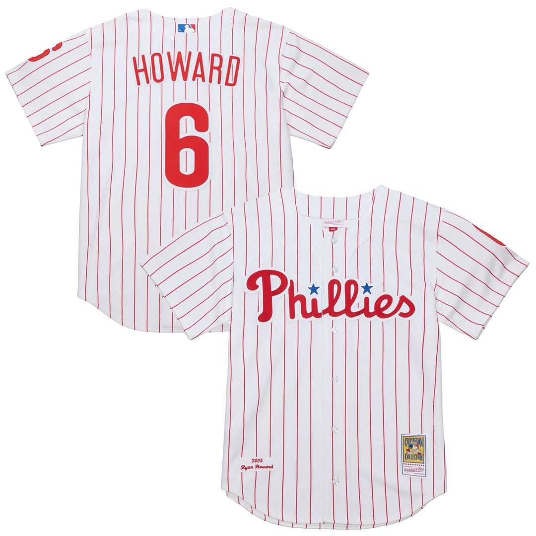Ryan Howard Philadelphia Phillies Mitchell & Ness Cooperstown Collection Authentic Jersey – White