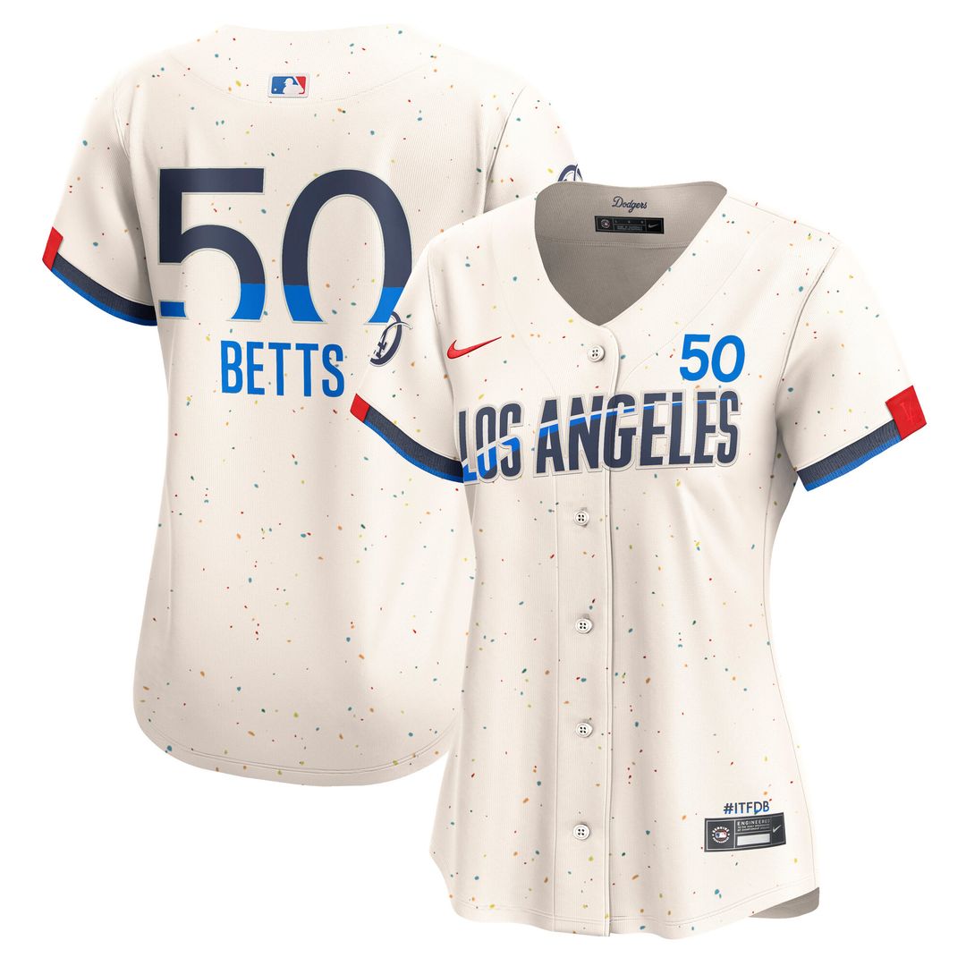 Mookie Betts Los Angeles Dodgers Nike Women's City Connect Limited Jersey – Cream