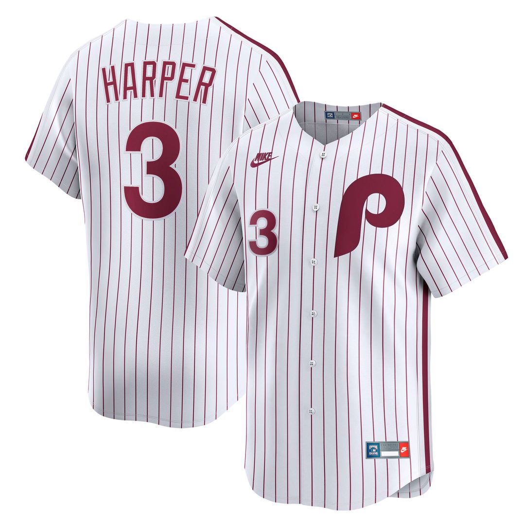 Bryce Harper Philadelphia Phillies Nike Cooperstown Collection Limited Jersey - White