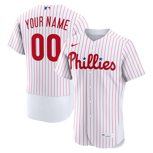 Philadelphia Phillies Nike Home Authentic Custom Jersey - White