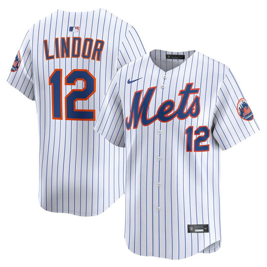 Francisco Lindor New York Mets Nike Home Limited Jersey - White