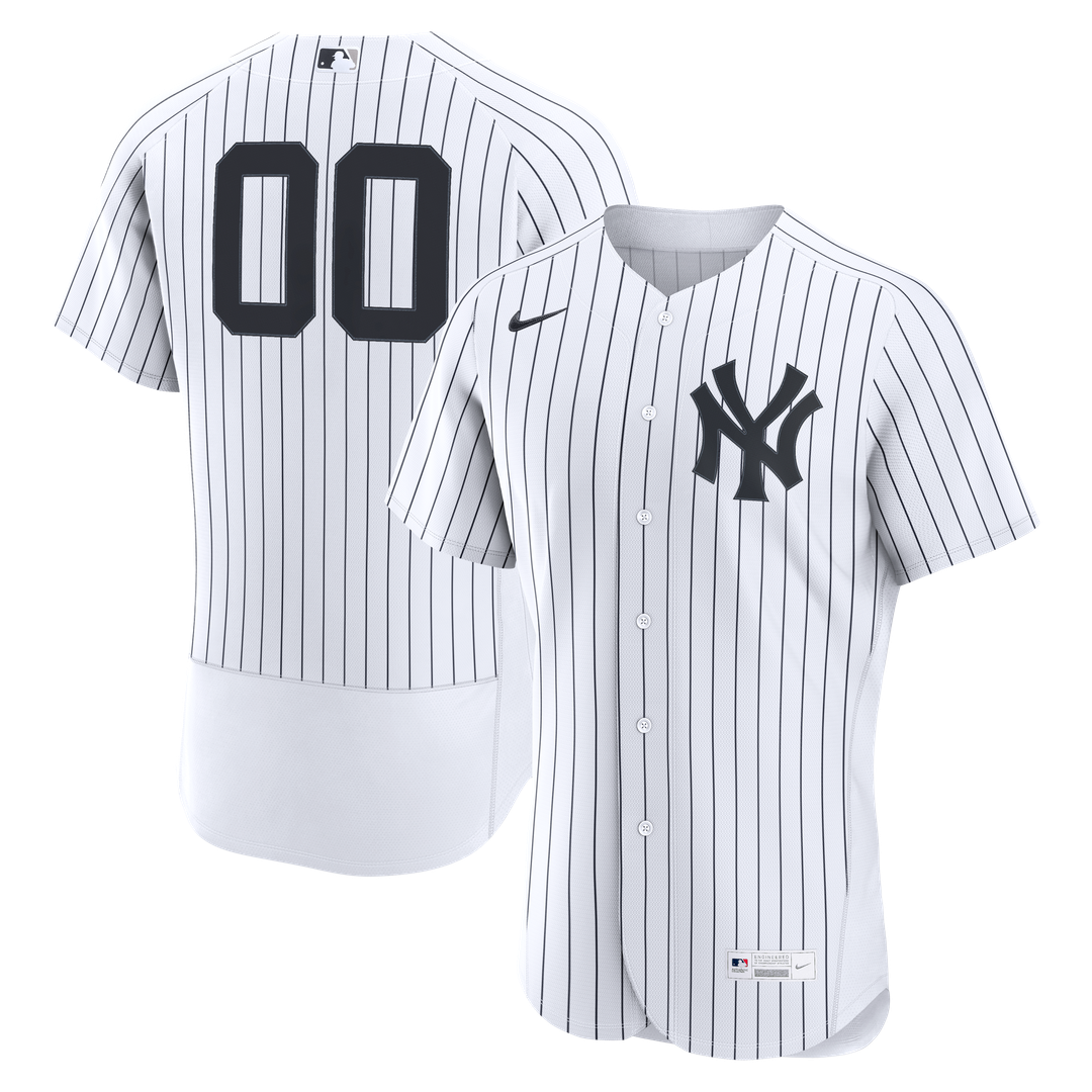 New York Yankees Nike Home Authentic Custom Jersey - White