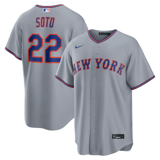 Juan Soto New York Mets Nike Road Replica Jersey - Gray