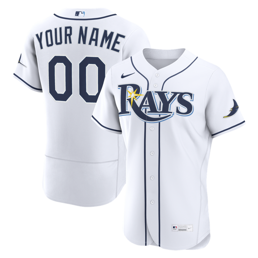 Tampa Bay Rays Nike Home Authentic Custom Jersey - White