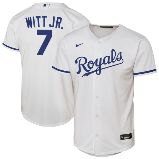 Bobby Witt Jr. Kansas City Royals Nike Youth Home Replica Player Jersey - White