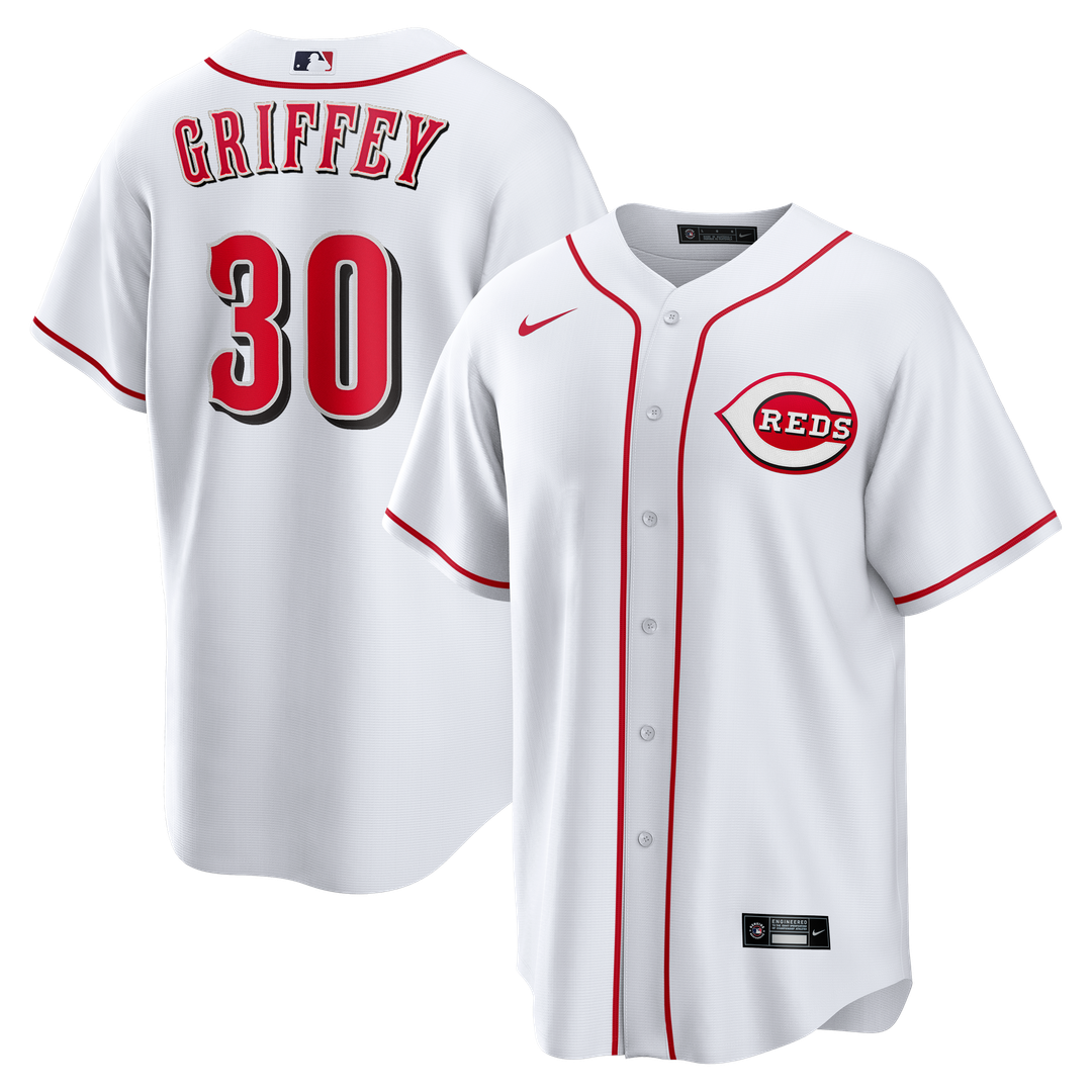 Ken Griffey Jr. Cincinnati Reds Nike Home Retired Player Replica Jersey - White