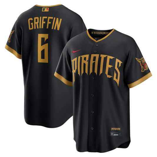 Konnor Griffin Pittsburgh Pirates Nike 2026 City Connect Stadium Jersey - Black