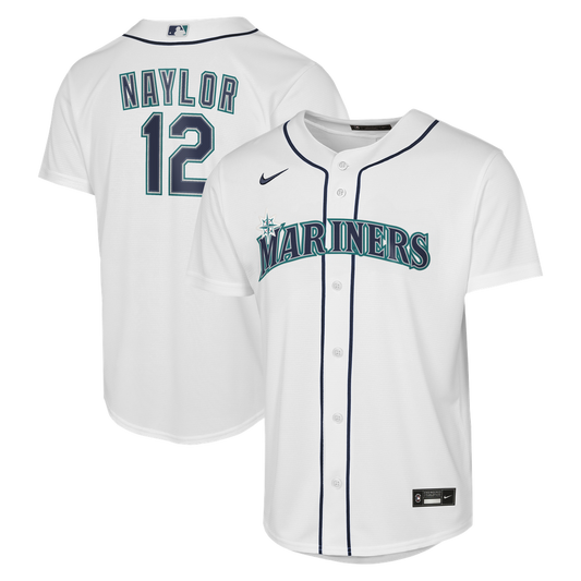 Josh Naylor Seattle Mariners Nike Youth Home Baseline Jersey - White