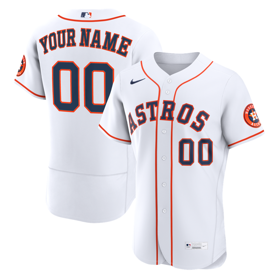 Houston Astros Nike Home Authentic Custom Jersey - White
