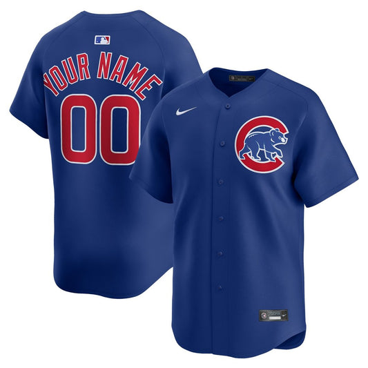 Chicago Cubs Nike Alternate Limited Custom Jersey - Royal