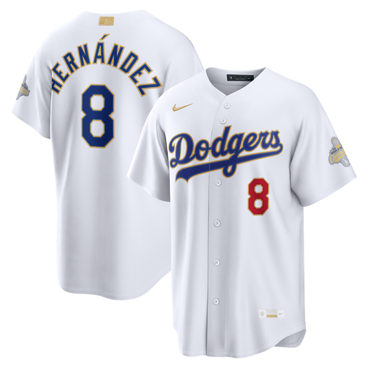 Enrique Hernández Los Angeles Dodgers Nike 2026 Gold Collection Stadium Jersey - White