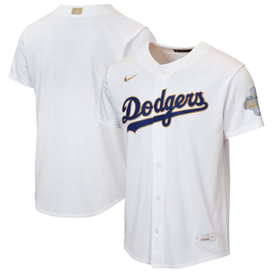 Los Angeles Dodgers Nike Youth 2026 Gold Collection Home Replica Jersey - White