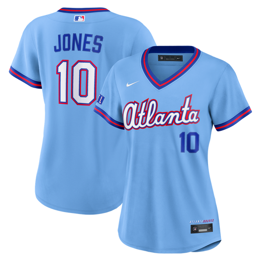 Chipper Jones Atlanta Braves Nike Women's 2026 City Connect Stadium Jersey - Powder Blue