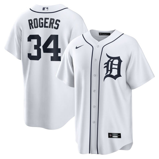 Jake Rogers Detroit Tigers Nike Home Replica Jersey - White
