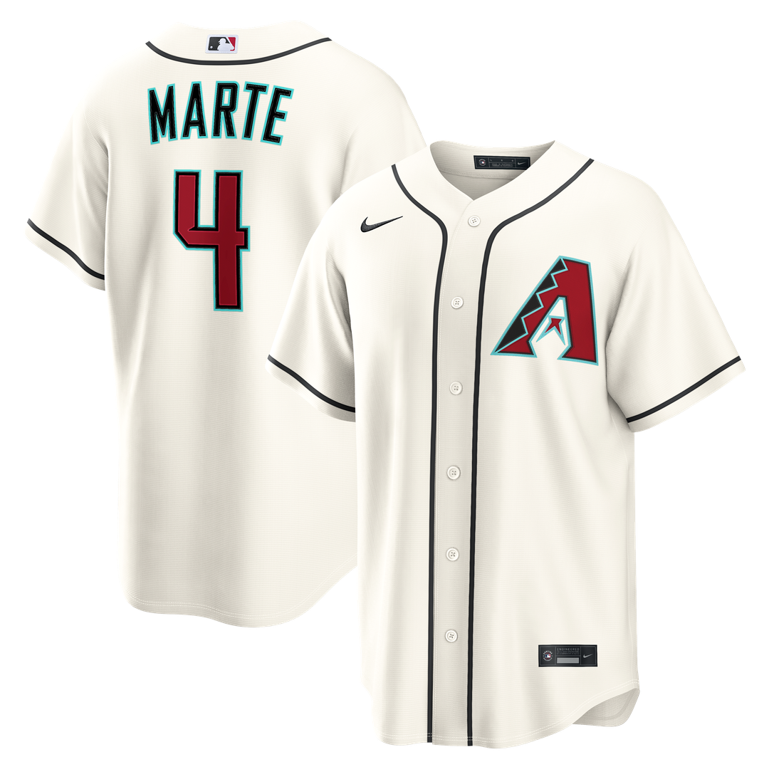 Ketel Marte Arizona Diamondbacks Nike Home Replica Jersey - Cream