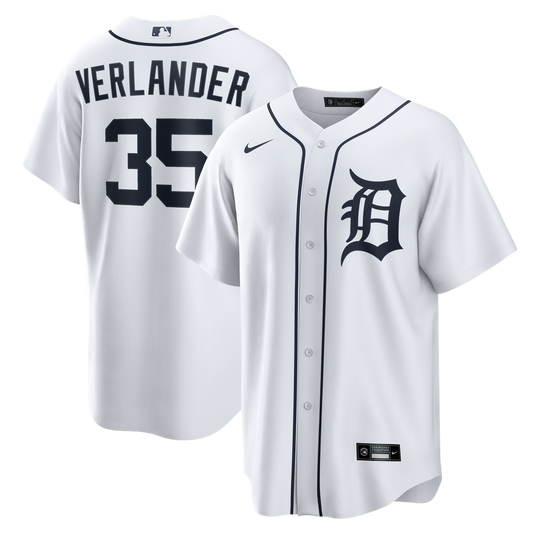 Justin Verlander Detroit Tigers Nike Home Replica Jersey - White