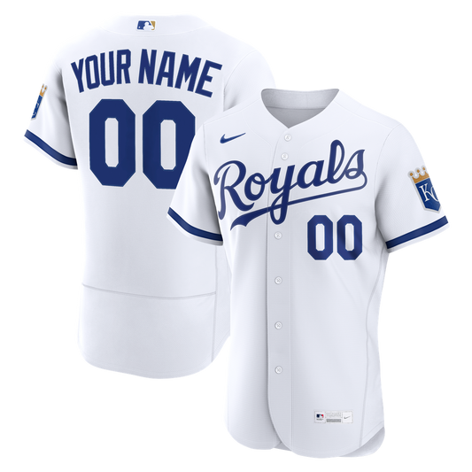 Kansas City Royals Nike Home Authentic Custom Jersey - White