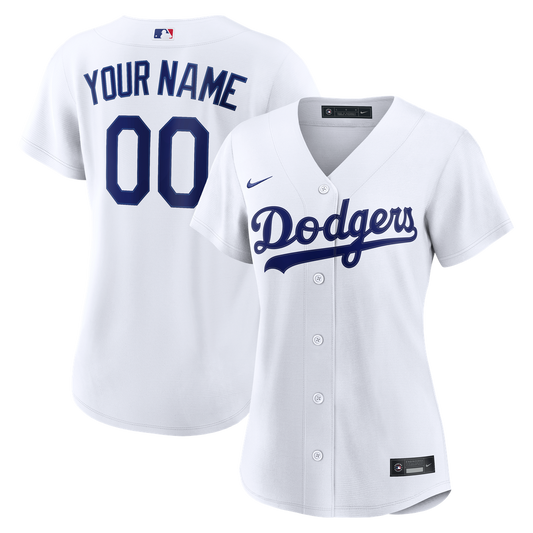 Los Angeles Dodgers Nike Women's Home Replica Custom Jersey - White