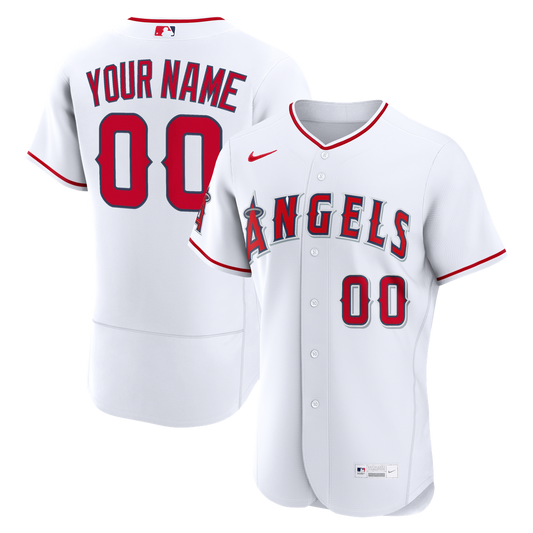 Los Angeles Angels Nike Home Authentic Custom Jersey - White