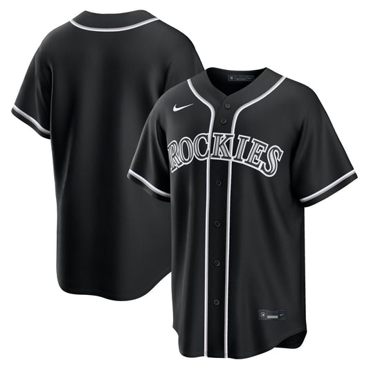 Colorado Rockies Nike Fashion Replica Black Out Jersey