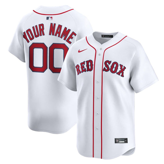 Boston Red Sox Nike Home Limited Custom Jersey - White