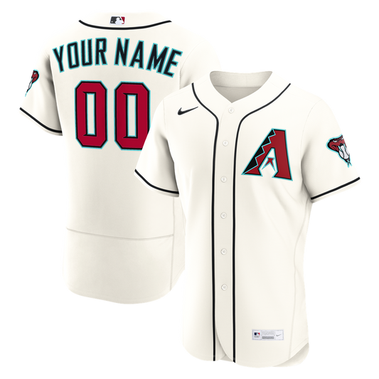 Arizona Diamondbacks Nike Home Authentic Custom Jersey - Cream