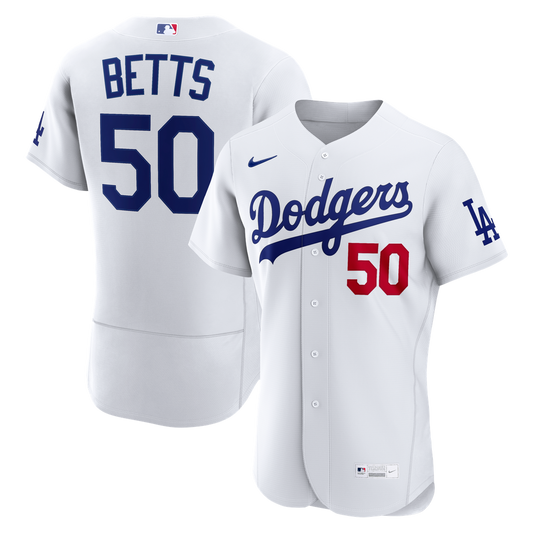 Mookie Betts Los Angeles Dodgers Nike Home Authentic Jersey - White