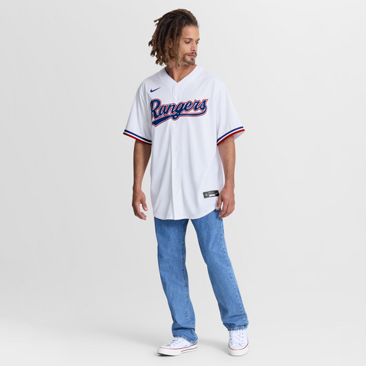 Jake Burger Texas Rangers Nike Home Replica Jersey - White
