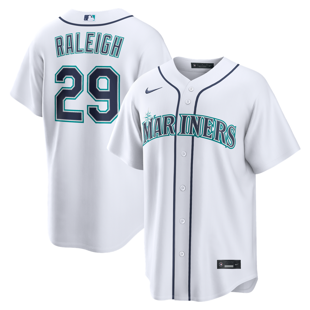 Cal Raleigh Seattle Mariners Nike Home Replica Jersey - White