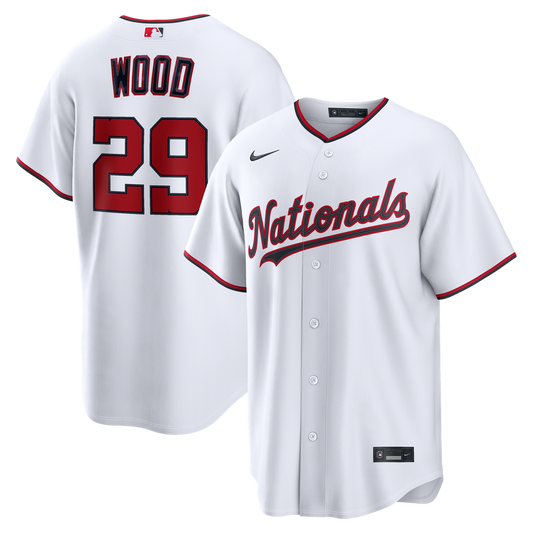 James Wood Washington Nationals Nike Home Replica Jersey - White